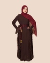 Brown Ruffle Dress