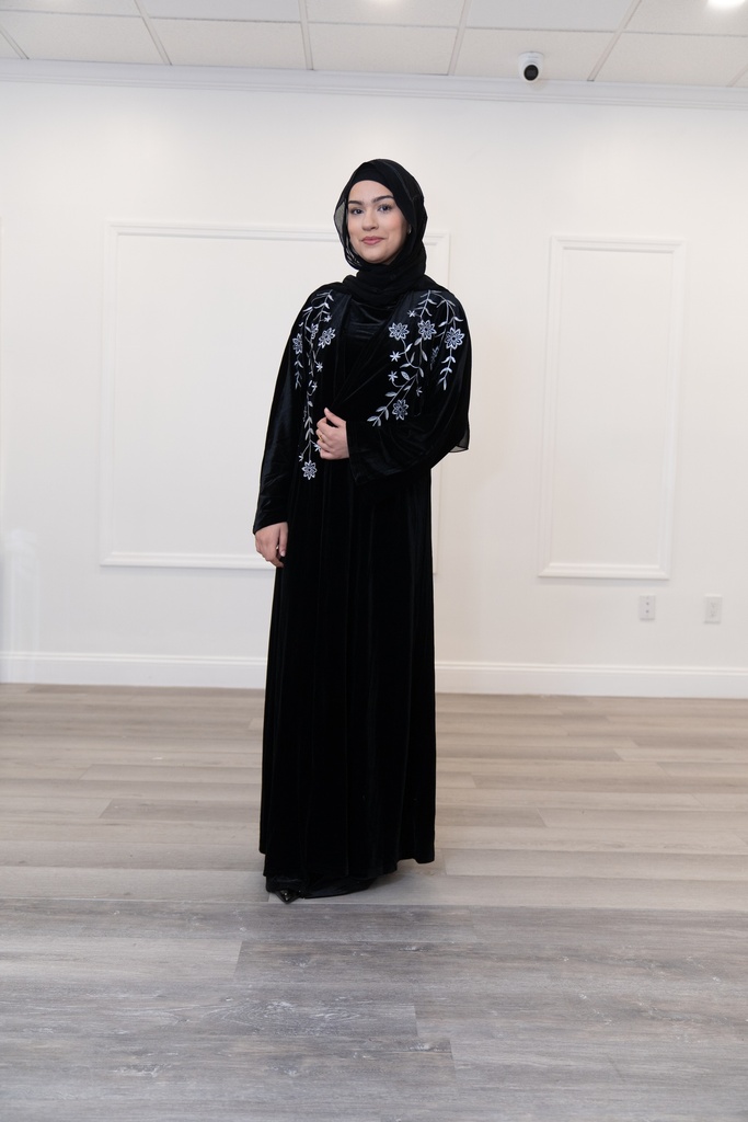 velvet abaya.