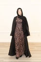 Tiger print abaya outfit