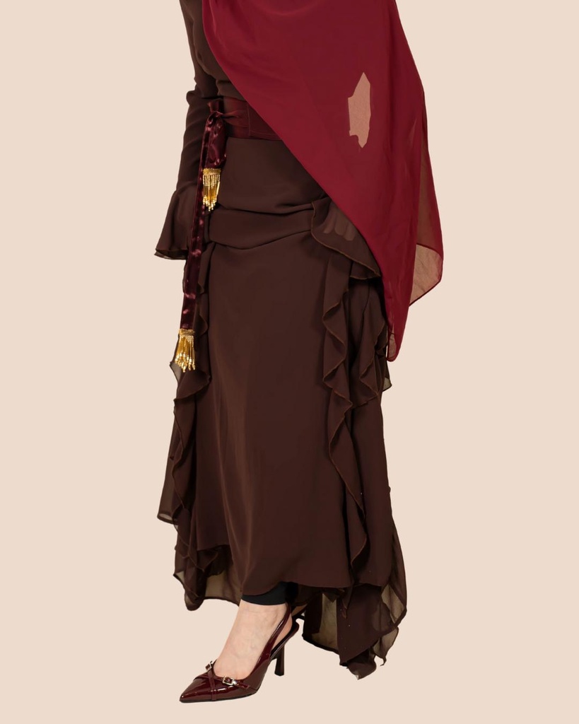 Very check and luxury ruffle dress  