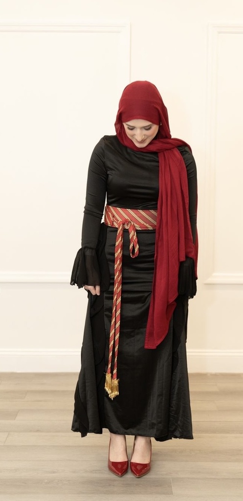 Red wine  Lightweight breathable hijab scarf 