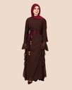 Very check and luxury ruffle dress  full outfit