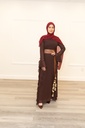 Very check and luxury ruffle dress  full outfit