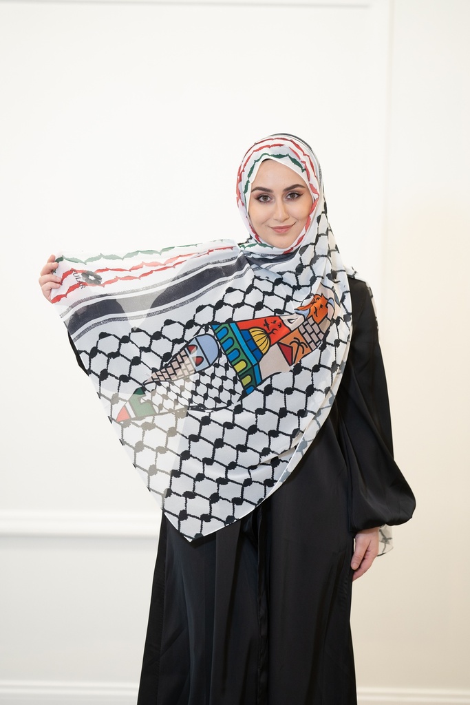 The Tenth Flag Map Keffiyeh