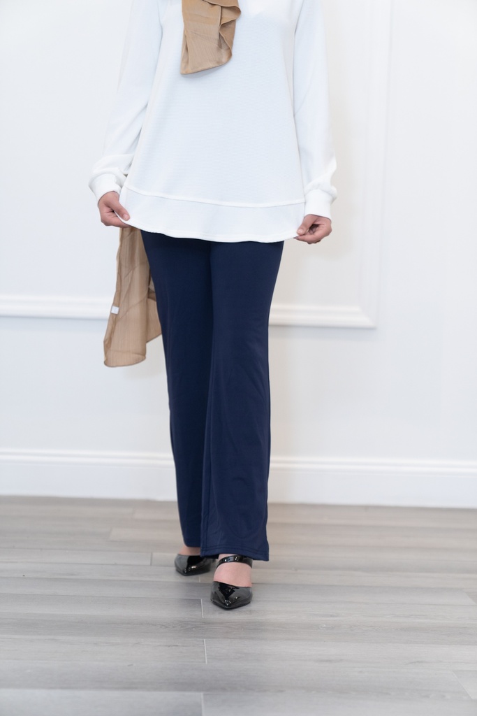 Of White Elegant Modesty Blouse 
