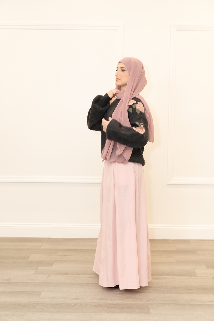 Light Pink Chiffon Scarf