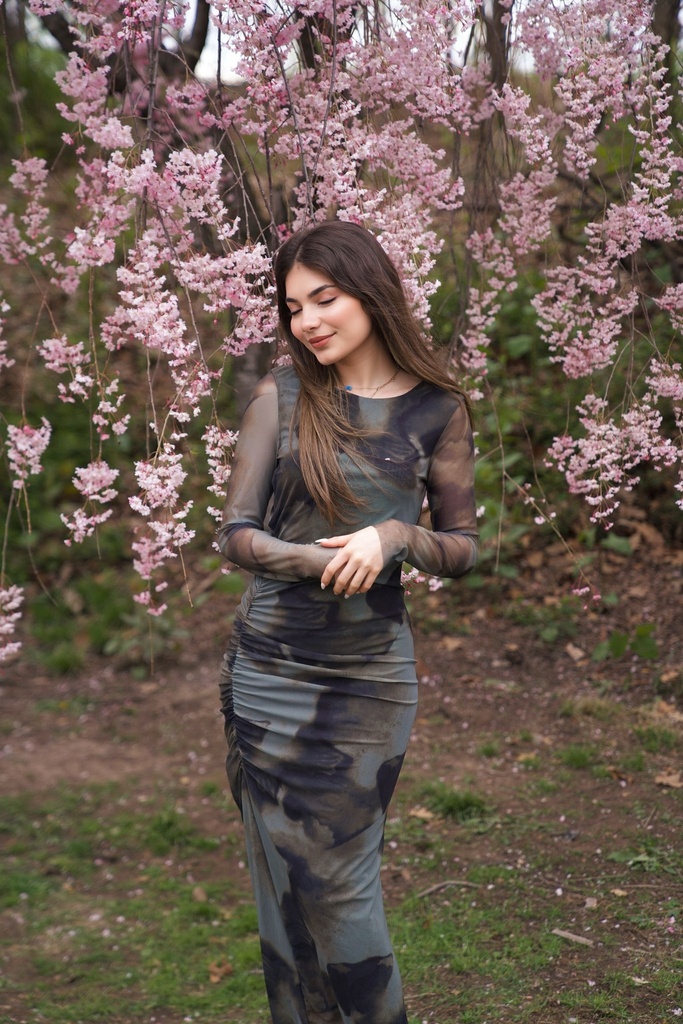 Waves of Green Dress 