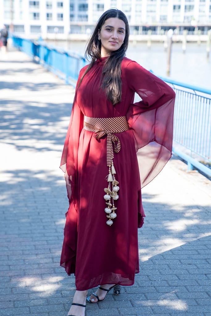Burgundy is the new black dress