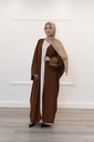 Brown Magical Fabric Abaya 